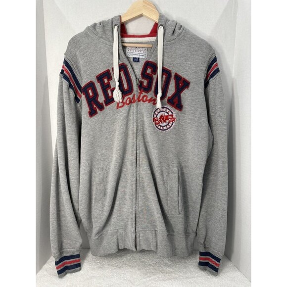 G-III Other - Y2K RED SOX  FULL ZIP HOODIE MAN L/G GENUINE MERCHANDISE G111 SPORTS GRAY SEWN